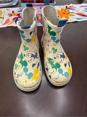Kids Mickey Mouse Multicolor Rain Boots